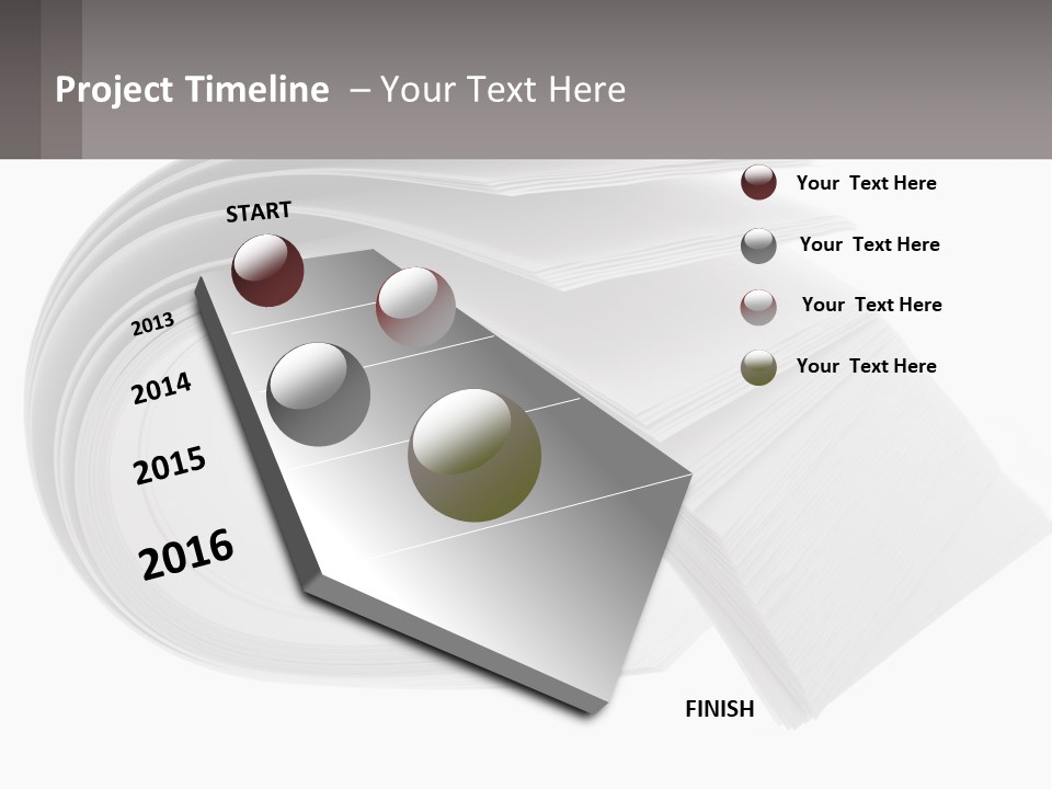 Background Cut Out Stationery PowerPoint Template
