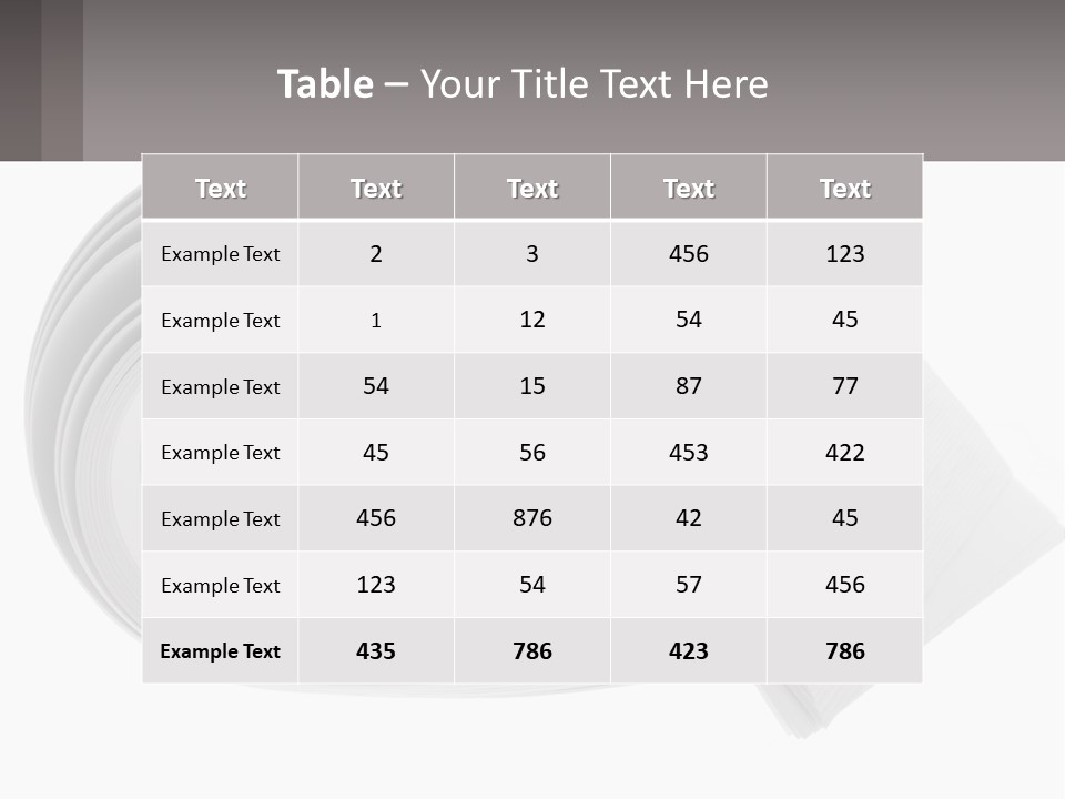 Background Cut Out Stationery PowerPoint Template