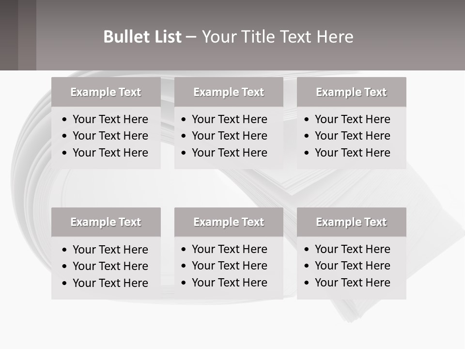 Background Cut Out Stationery PowerPoint Template