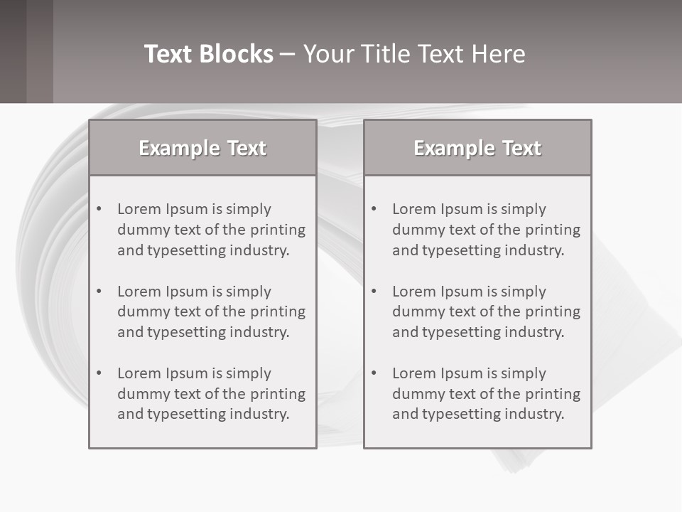 Background Cut Out Stationery PowerPoint Template