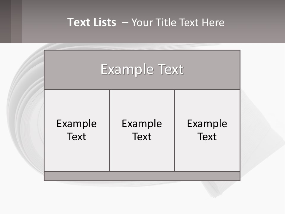 Background Cut Out Stationery PowerPoint Template