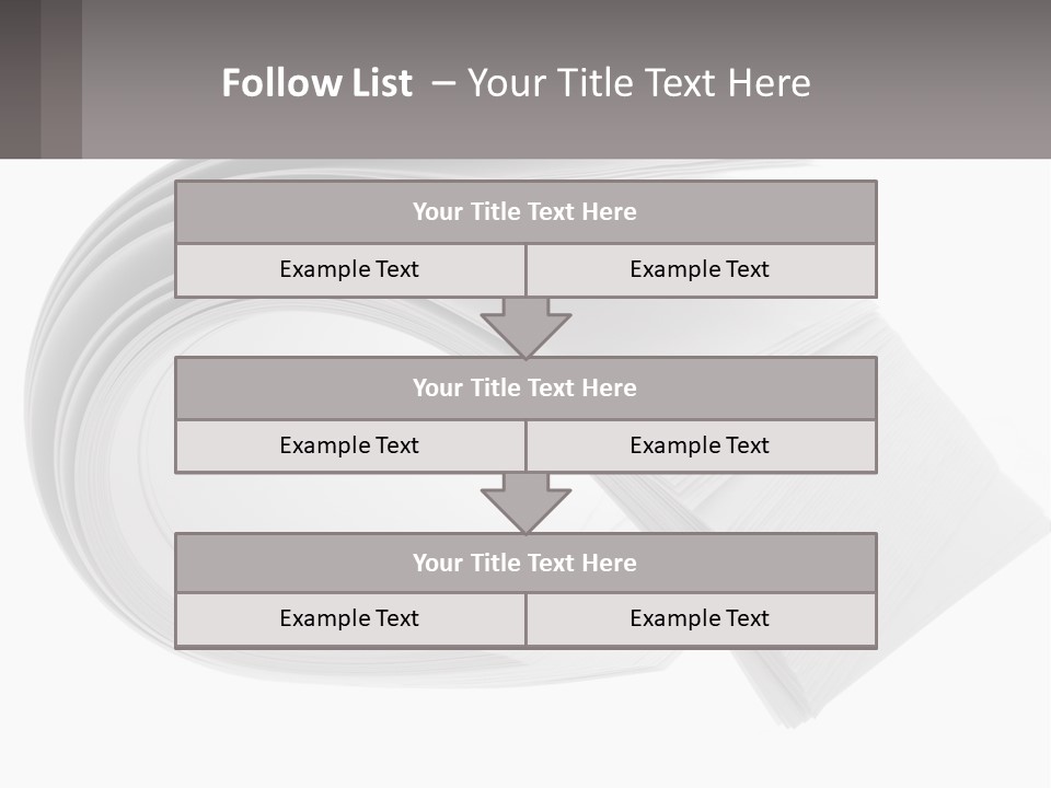 Background Cut Out Stationery PowerPoint Template