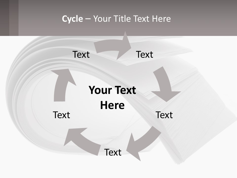 Background Cut Out Stationery PowerPoint Template