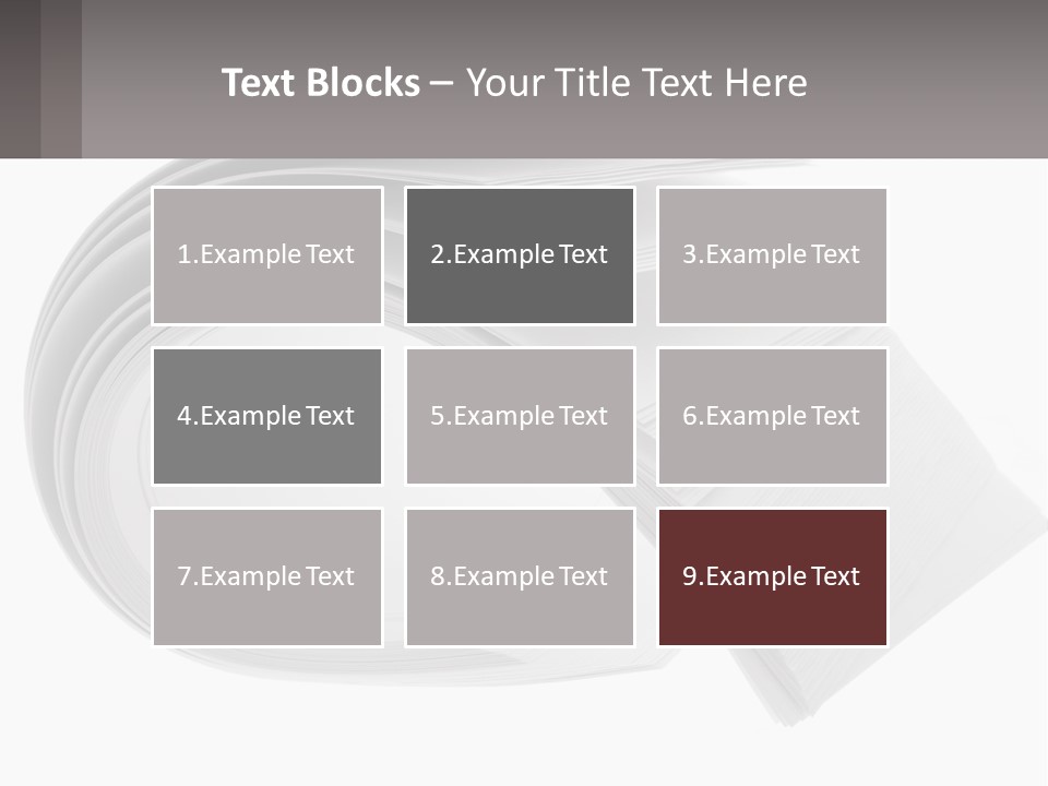 Background Cut Out Stationery PowerPoint Template