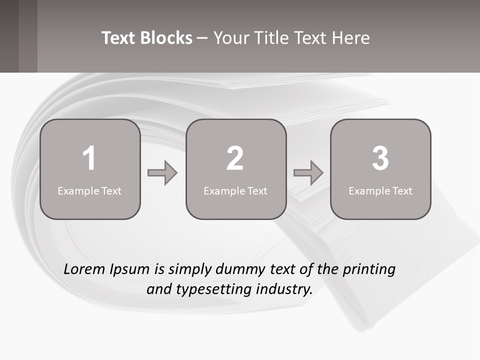 Background Cut Out Stationery PowerPoint Template