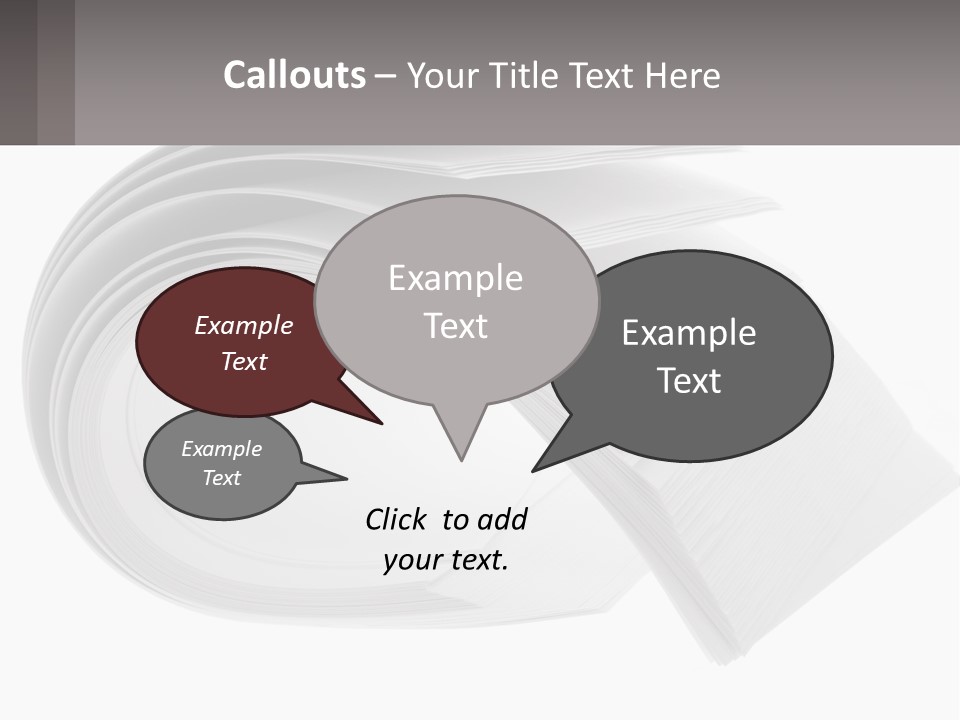 Background Cut Out Stationery PowerPoint Template