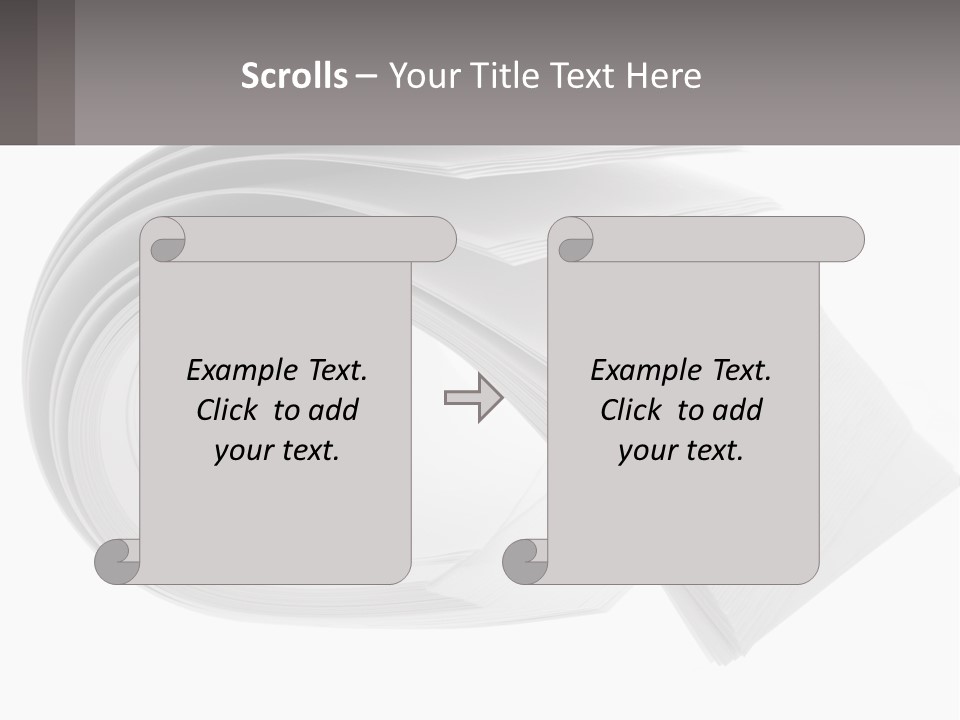 Background Cut Out Stationery PowerPoint Template