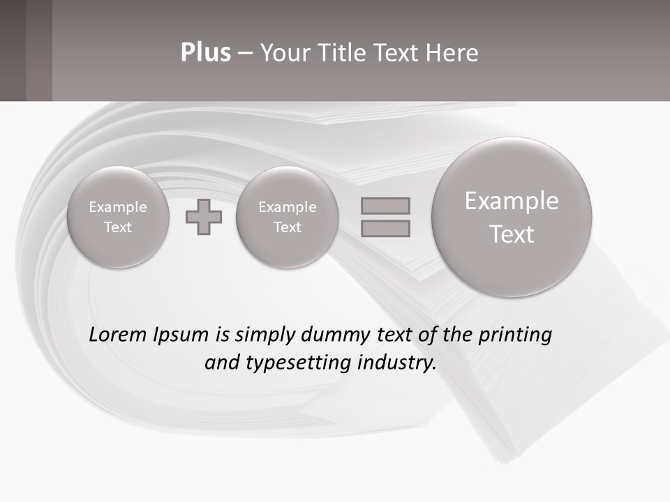 Background Cut Out Stationery PowerPoint Template
