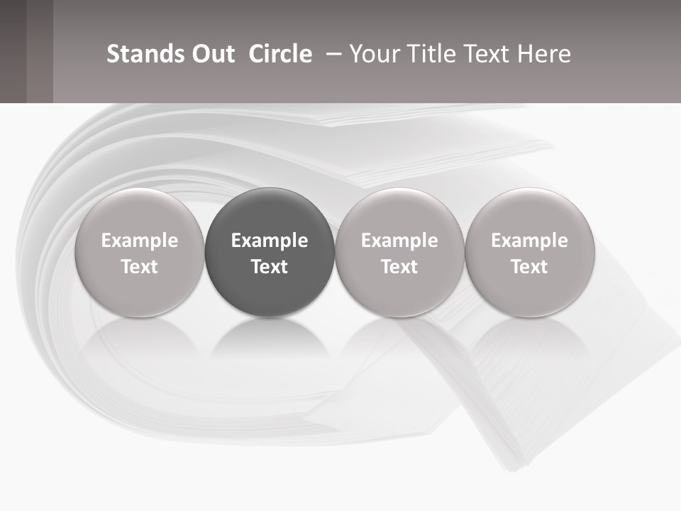 Background Cut Out Stationery PowerPoint Template