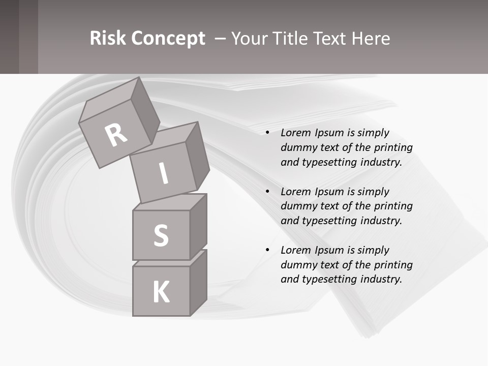 Background Cut Out Stationery PowerPoint Template