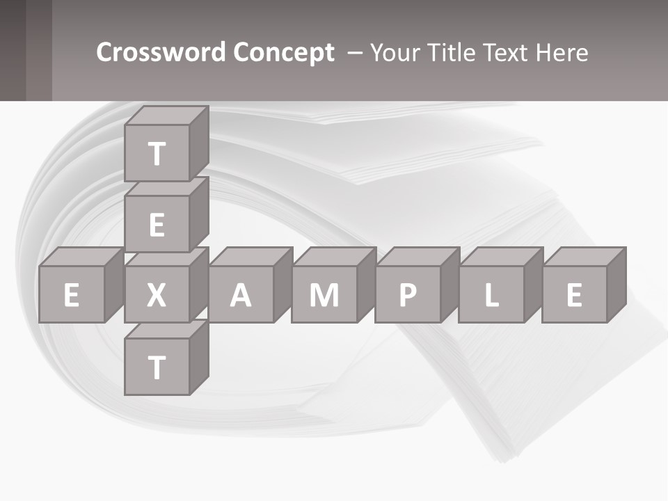 Background Cut Out Stationery PowerPoint Template