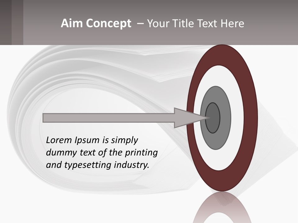 Background Cut Out Stationery PowerPoint Template