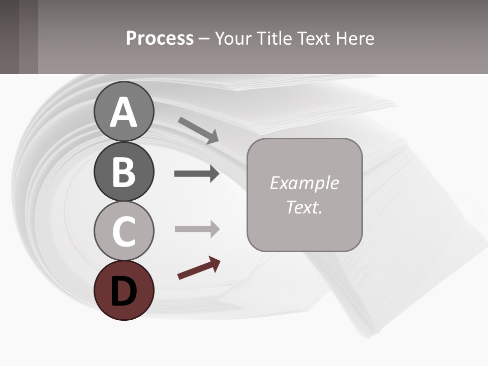 Background Cut Out Stationery PowerPoint Template
