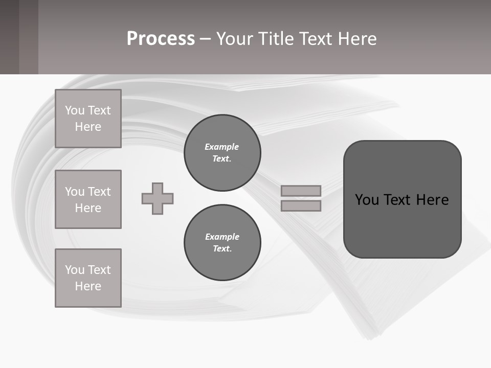 Background Cut Out Stationery PowerPoint Template