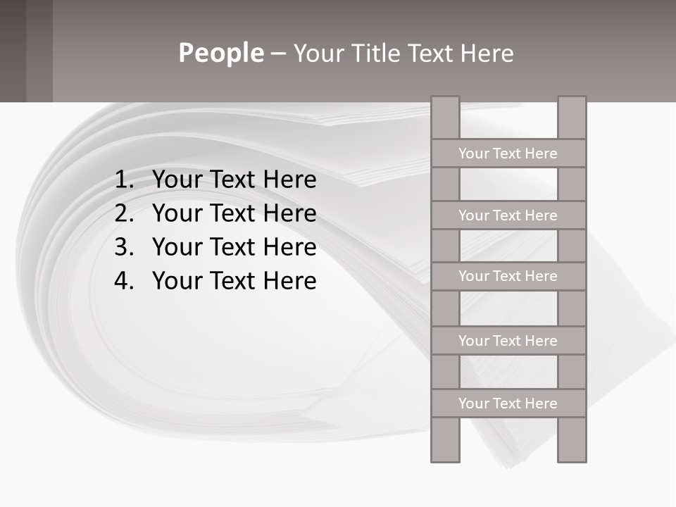 Background Cut Out Stationery PowerPoint Template