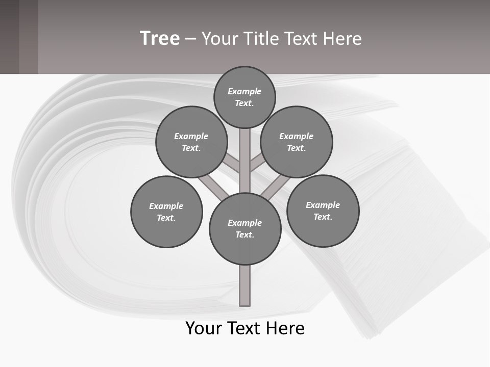 Background Cut Out Stationery PowerPoint Template