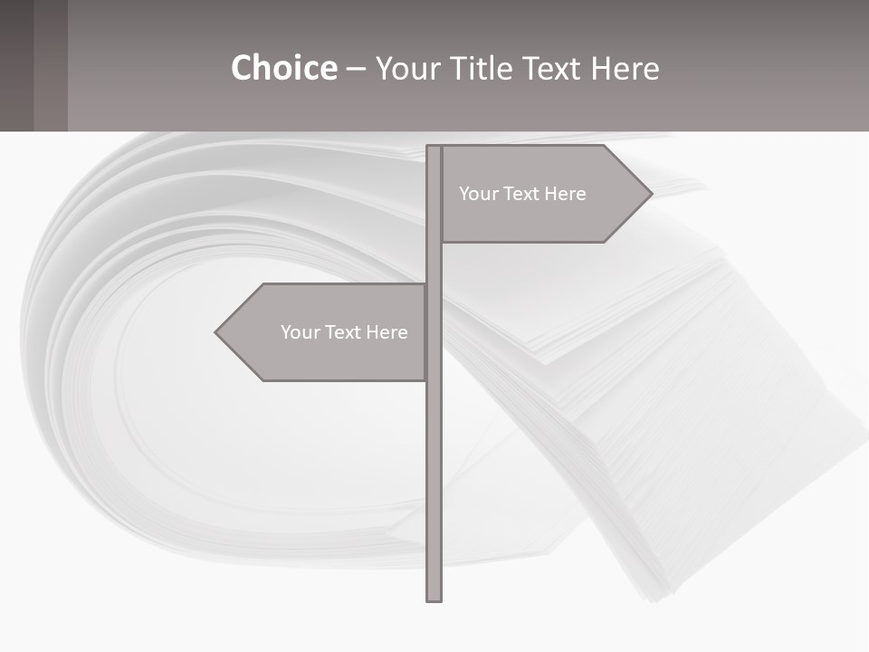 Background Cut Out Stationery PowerPoint Template