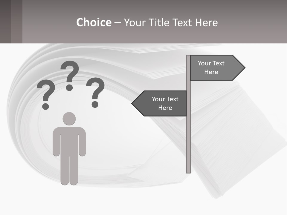 Background Cut Out Stationery PowerPoint Template