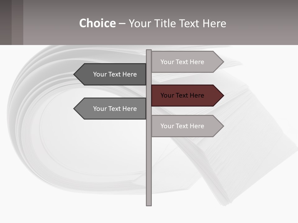 Background Cut Out Stationery PowerPoint Template