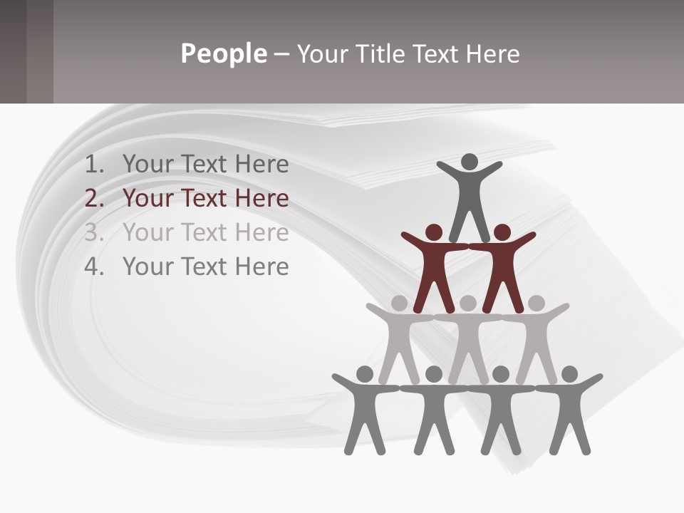 Background Cut Out Stationery PowerPoint Template