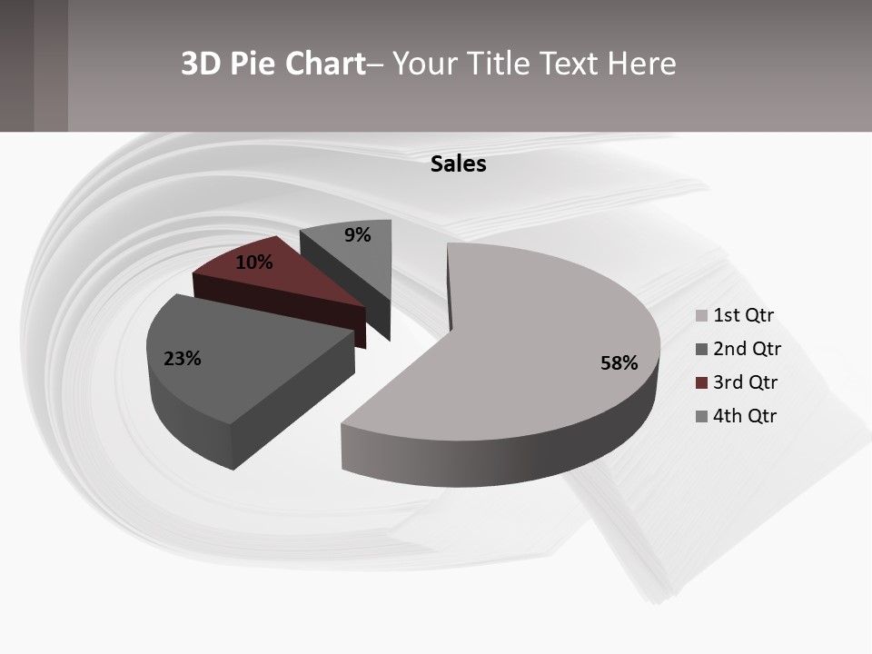 Background Cut Out Stationery PowerPoint Template