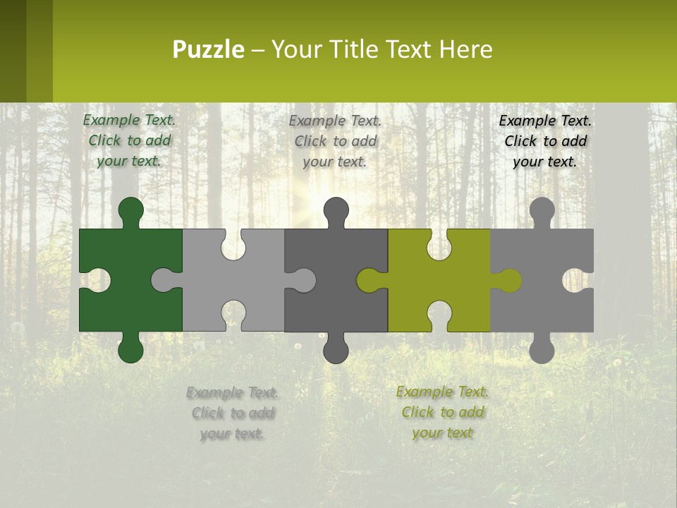 Plant Trees Light PowerPoint Template