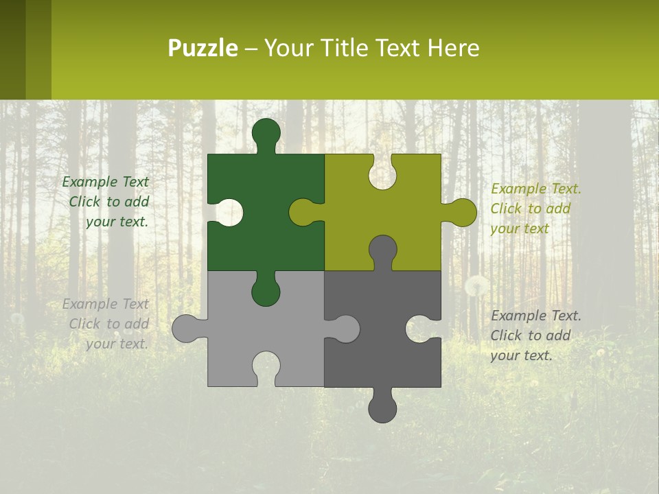 Plant Trees Light PowerPoint Template