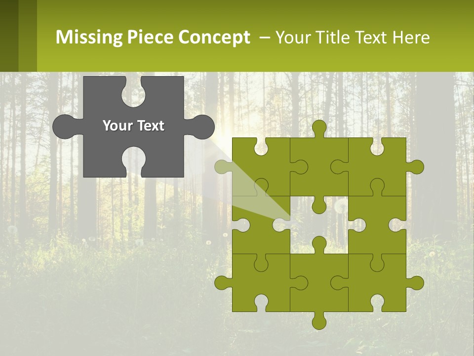 Plant Trees Light PowerPoint Template