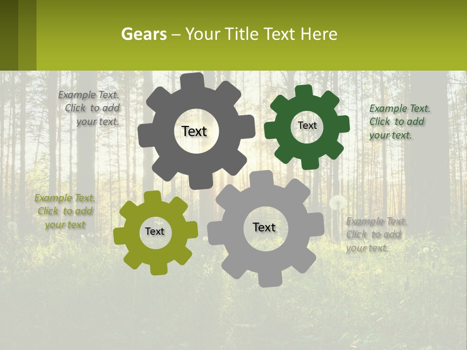 Plant Trees Light PowerPoint Template