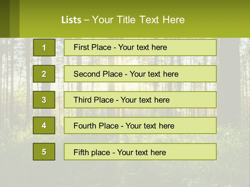 Plant Trees Light PowerPoint Template
