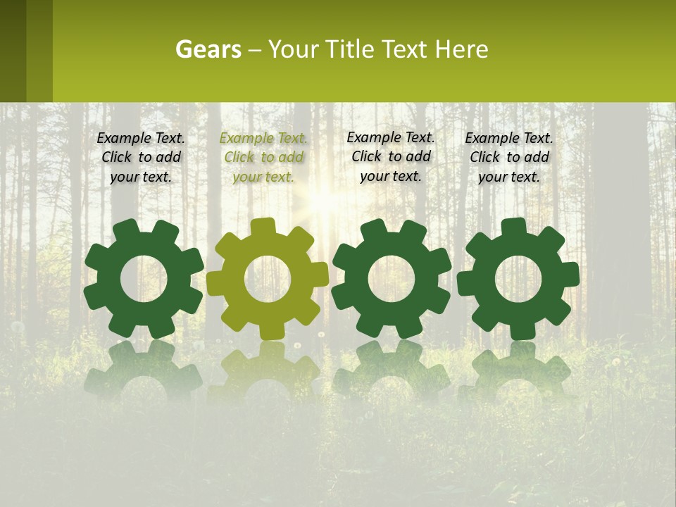 Plant Trees Light PowerPoint Template