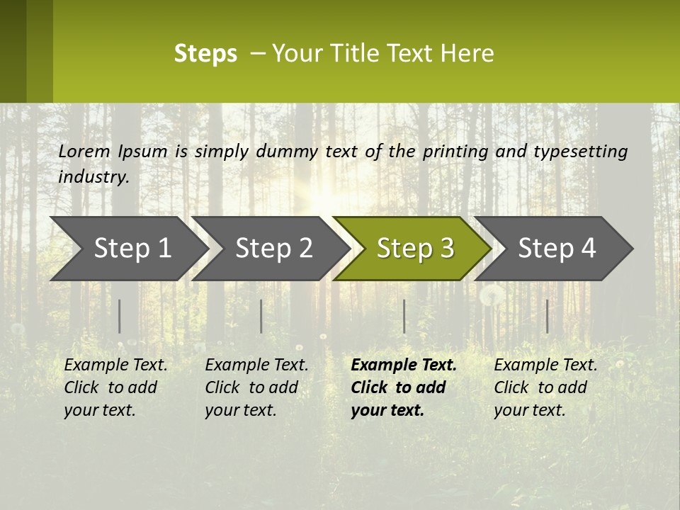 Plant Trees Light PowerPoint Template
