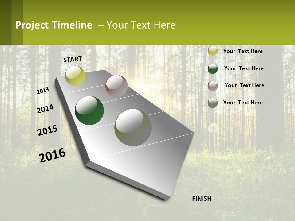 Plant Trees Light PowerPoint Template