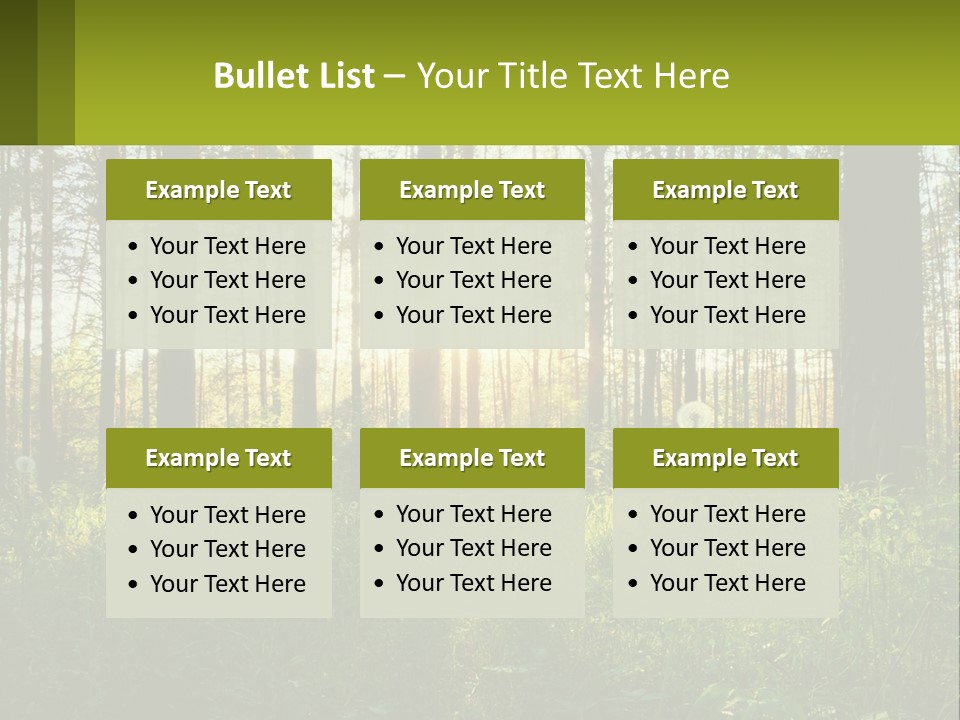 Plant Trees Light PowerPoint Template