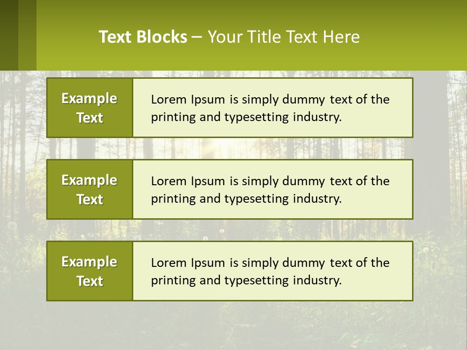 Plant Trees Light PowerPoint Template