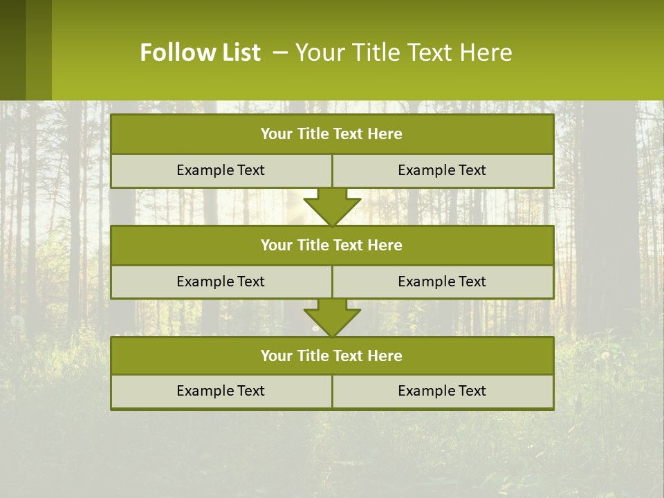 Plant Trees Light PowerPoint Template