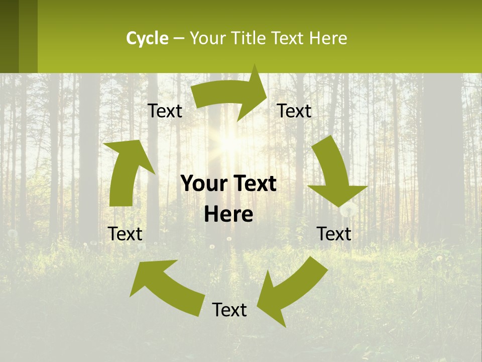 Plant Trees Light PowerPoint Template