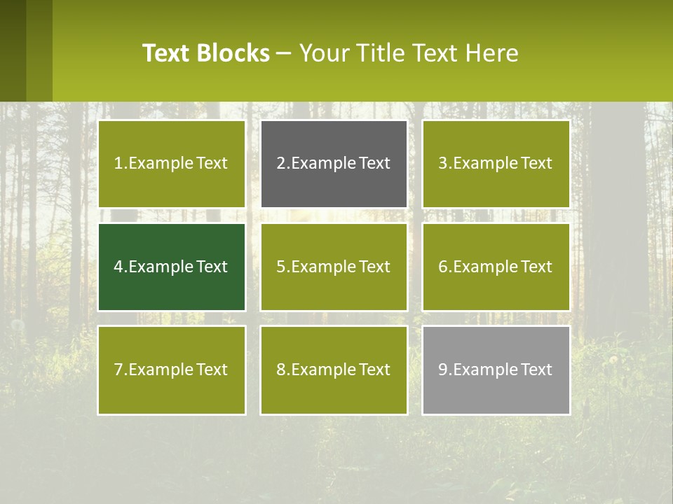 Plant Trees Light PowerPoint Template