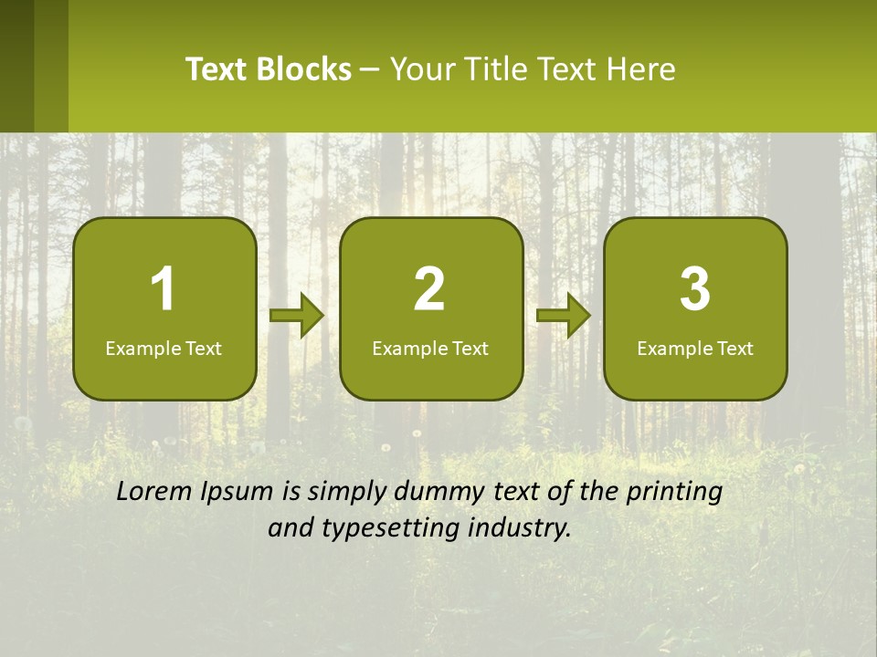 Plant Trees Light PowerPoint Template