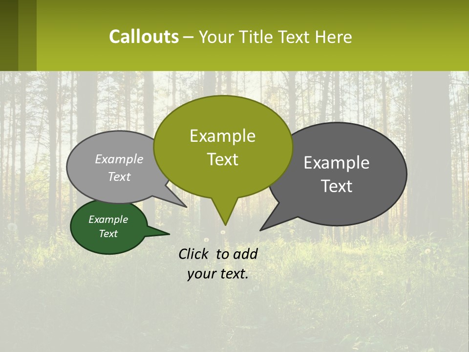 Plant Trees Light PowerPoint Template
