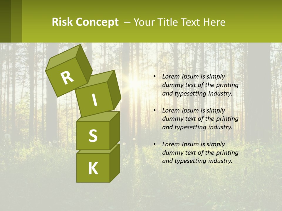 Plant Trees Light PowerPoint Template