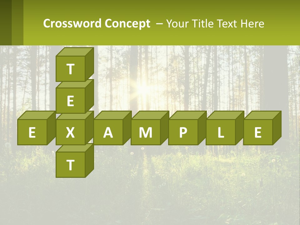 Plant Trees Light PowerPoint Template