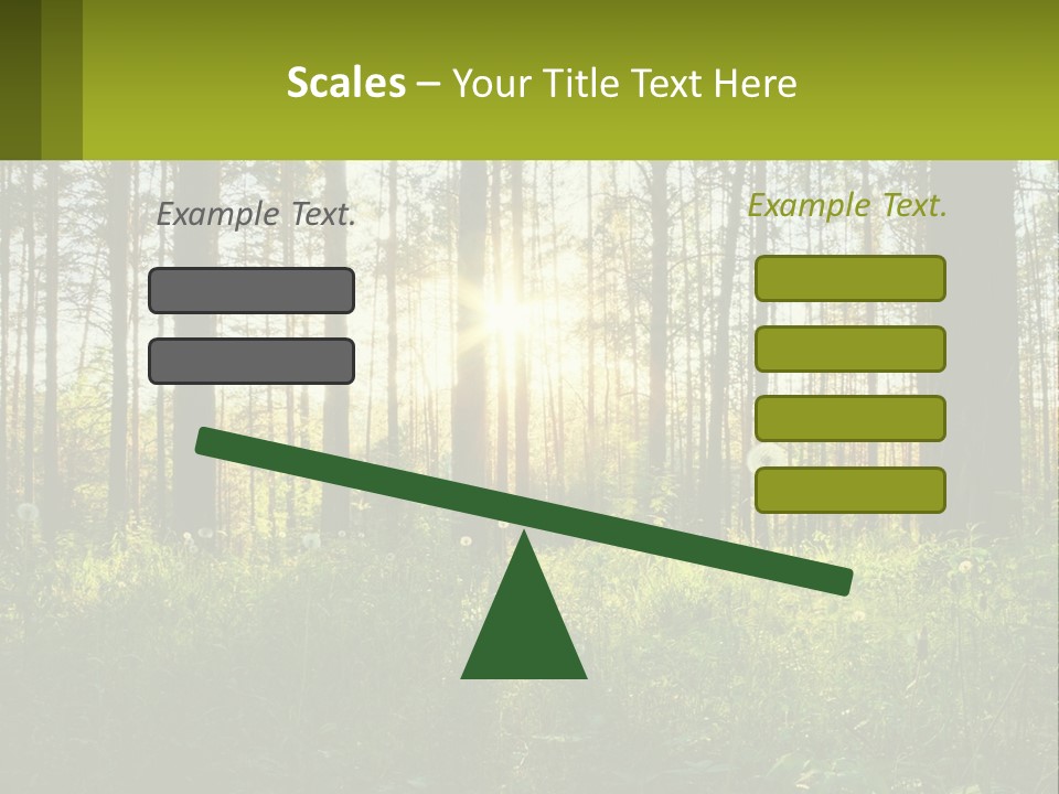 Plant Trees Light PowerPoint Template