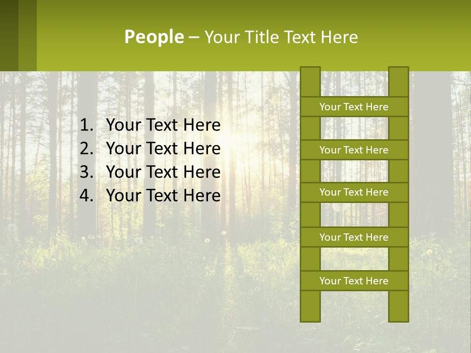 Plant Trees Light PowerPoint Template