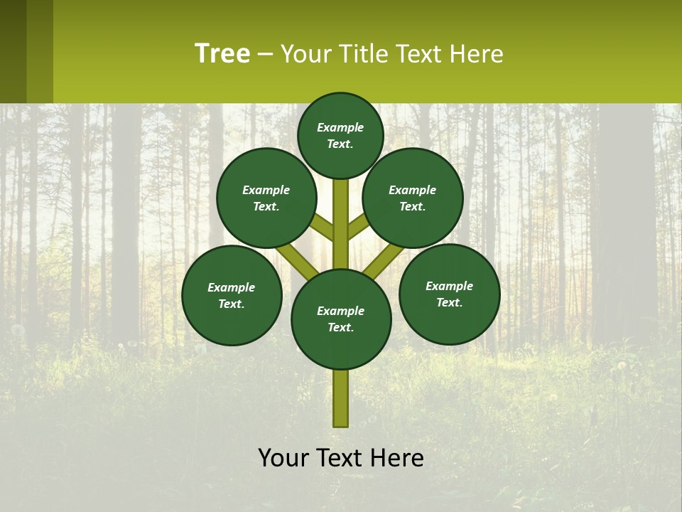 Plant Trees Light PowerPoint Template