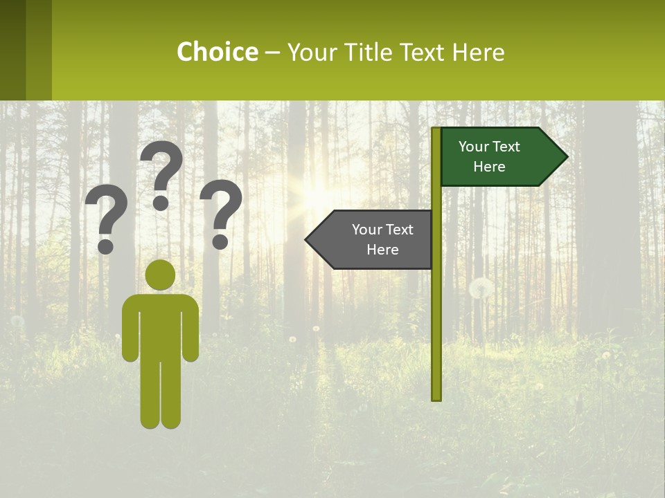 Plant Trees Light PowerPoint Template