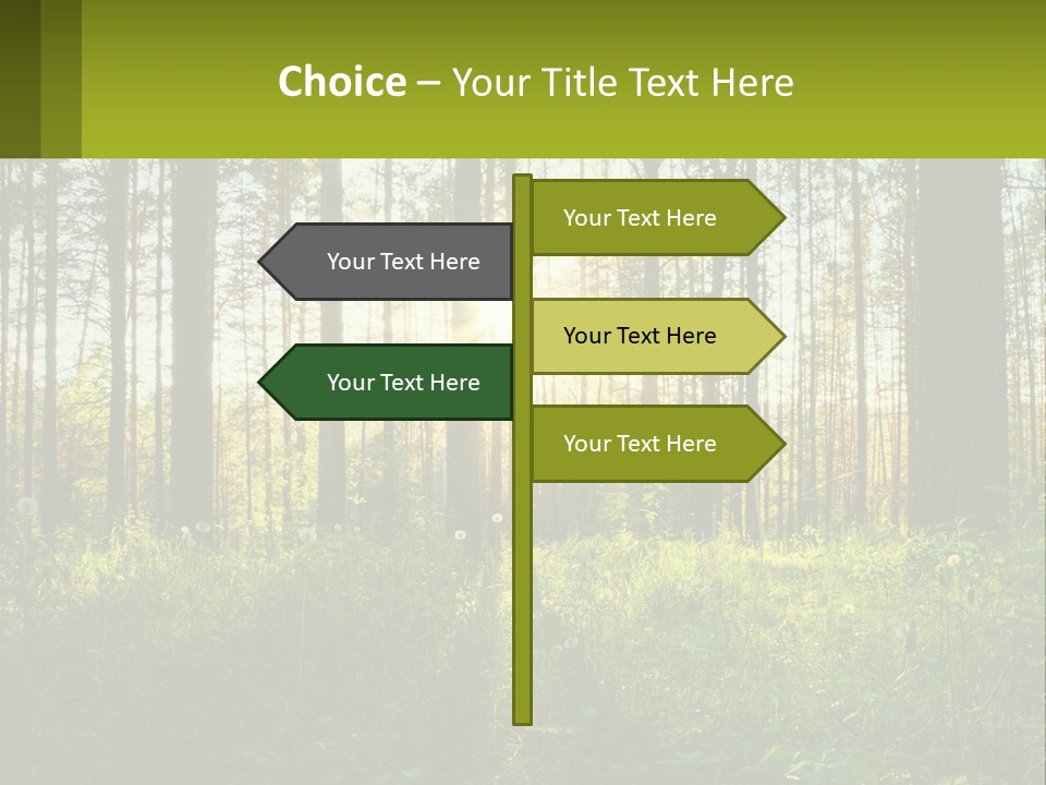 Plant Trees Light PowerPoint Template