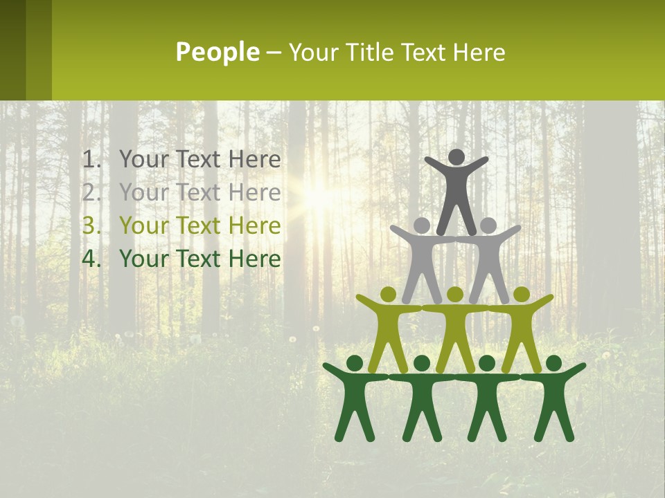 Plant Trees Light PowerPoint Template