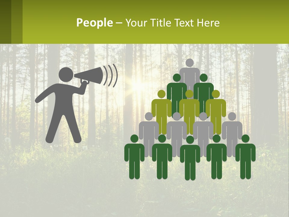 Plant Trees Light PowerPoint Template