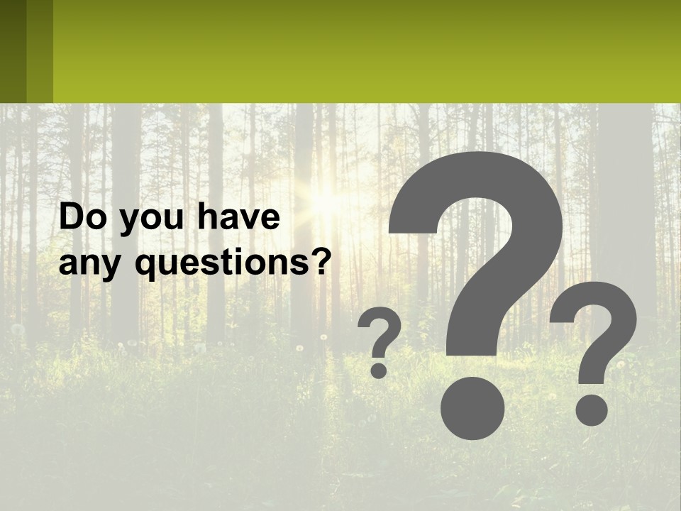 Plant Trees Light PowerPoint Template